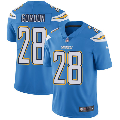 Nike Chargers #28 Melvin Gordon Electric Blue Alternate Men's Stitched NFL Vapor Untouchable Limited Jersey - Click Image to Close